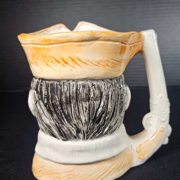 Vintage Toby Face Character Mug Pirate With Eye Patch And Pistol Handle Japan - Picture 5 of 12